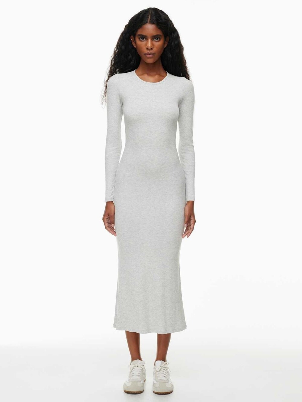 Aritzia The Group Babaton Luxe Lounge Serenity Dress Light Heathered Gray L